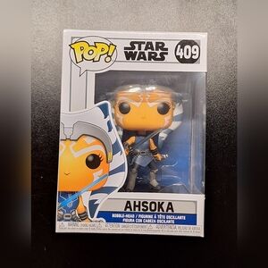 Funko Pop Ahsoka Figure with Orange and Blue